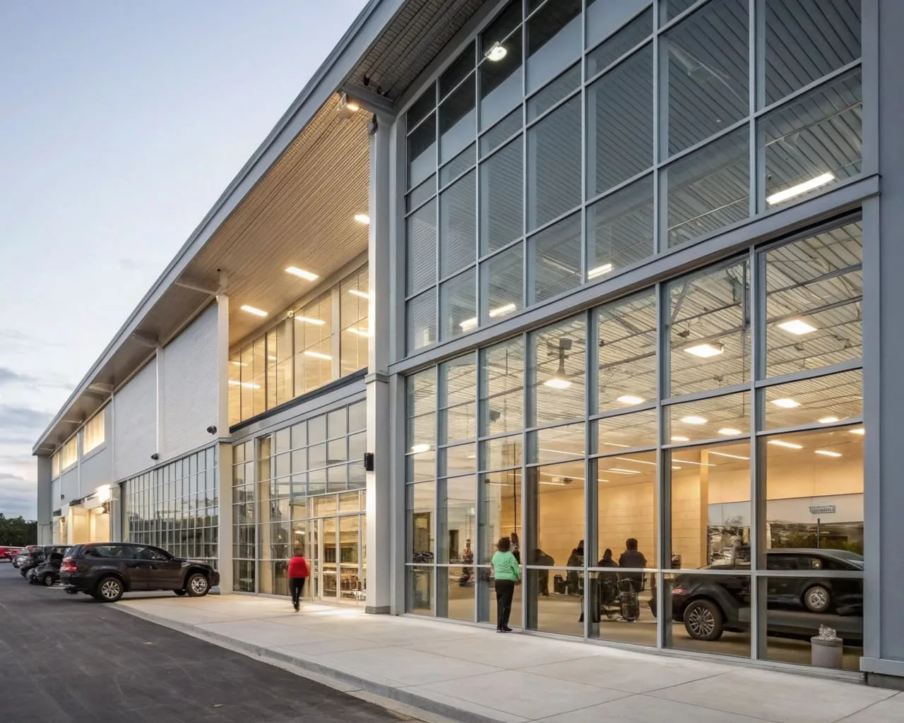 In multi-purpose commercial buildings, sliding curtain wall windows allow for large, open spaces that integrate well with other architectural elements.