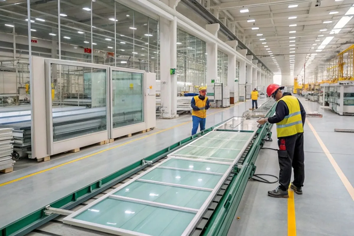 inspection of glass by fenestrel factory