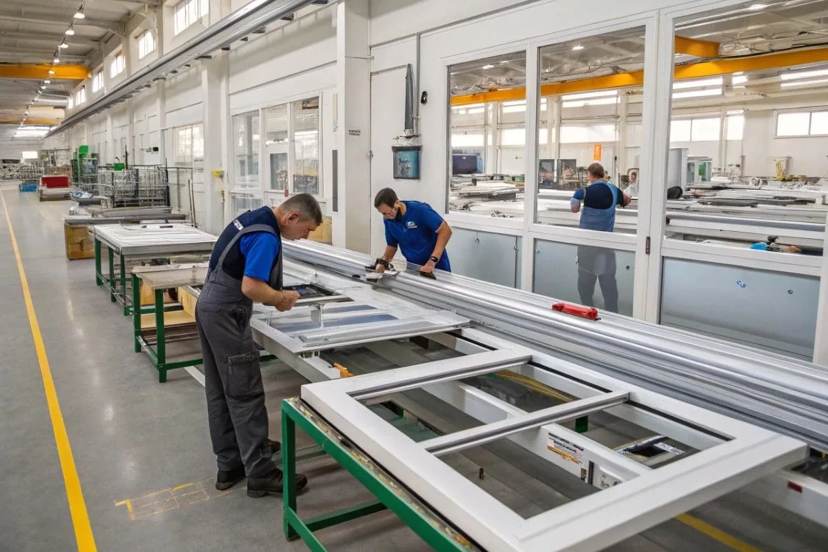 window system Assembly in fenestrel factory