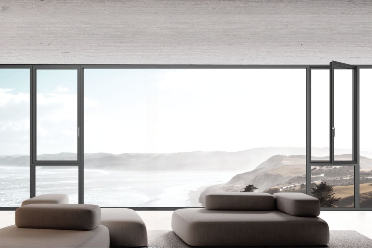 Fenestrel 90P series Concealed Double Inward-opening Window System